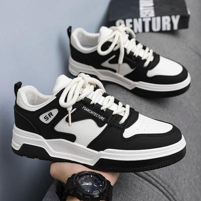 Neue Atmungsaktive Schuhe für Herren im Sommer Herren Koreanischer Stil Trendig und Vielseitig Weiße Schuhe Dicksohlige Sportschuhe