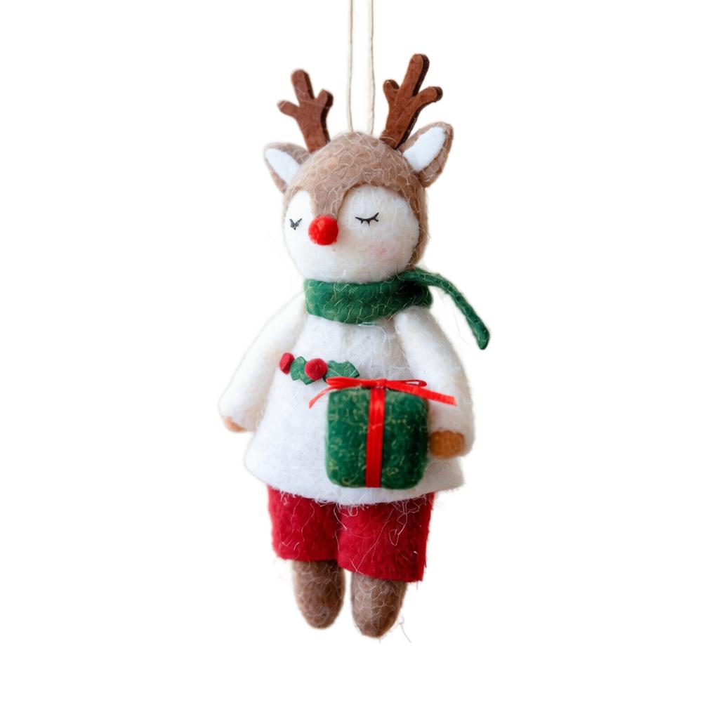 Christmas Hanging Ornament Doll, Holiday Decoration for Christmas Tree
