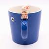 Mino Ware Edoya Handle Cat Mug, 250ml, Blue, E-00217