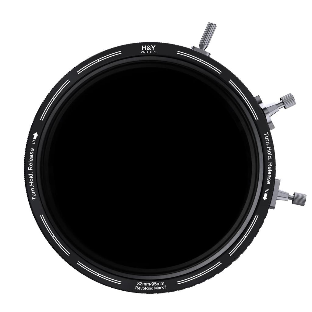 REVORING Variable ND PL Filter CPL Mark with Variable Adapter Compatible with and 95mm Filter and H&Y Filter, 82-95mm, ND3-1000 + II, Ring, 82mm,