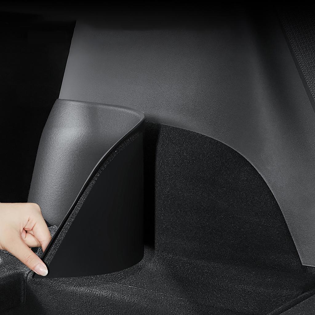 2Pcs/set Car Rear Trunk Side Guards Inner Protector TPE Plate Cover Corner Baffles Protection Shell For Tesla Model Y
