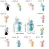 2PCS Exquisite Refrigerator Magnets Vase Colorful Mini Plant Vase Vase Fridge Stickers  Restaurant
