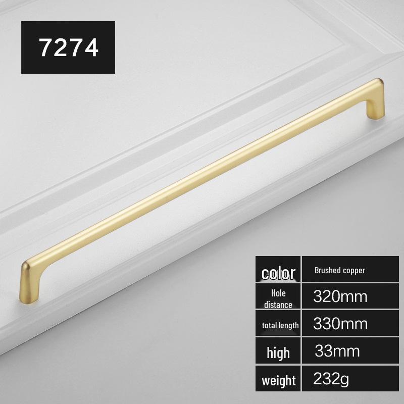 Modern Gold and Black Zinc Alloy Cabinet and Wardrobe Door Handles