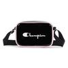 New Champion Polyvinyl Chloride Crossbody Bag Medium Size Unisex Black U3AACPU10