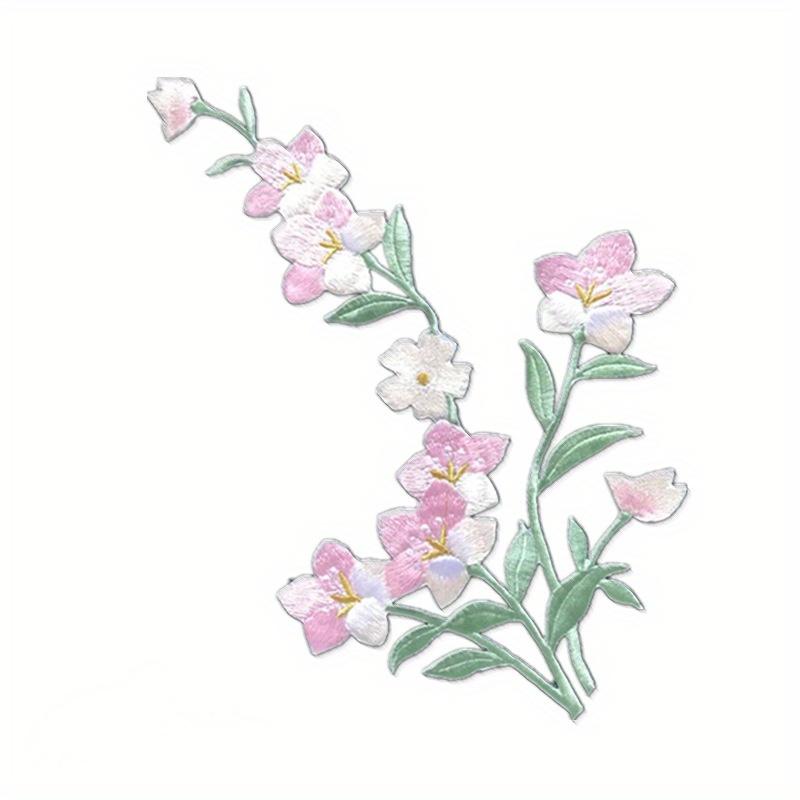 Embroidered Plum Blossom Immortal Deer Embroidered Fabric with Adhesive Backing Chinese Style Hanfu DIY Creative Patch Patches