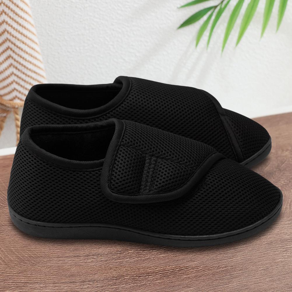 Unisex Diabetic Shoes Wide Walking Shoes with Adjustable Closure Lightweight Edema Sneakers Plush Lining for Plantar Fasciitis