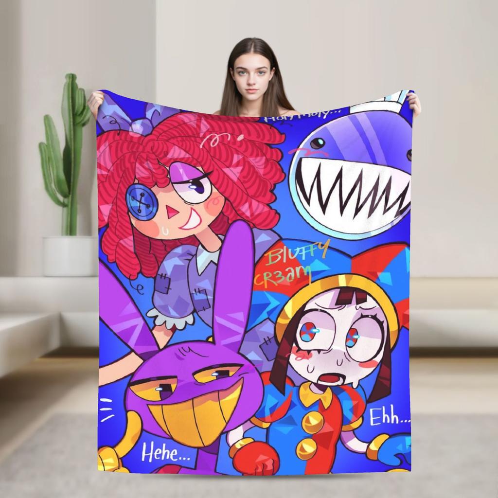 TADC Blanket Cartoon Flannel Throw Blanket Bedroom Sofa Decoration Ultra-Soft Warm Bedspreads,