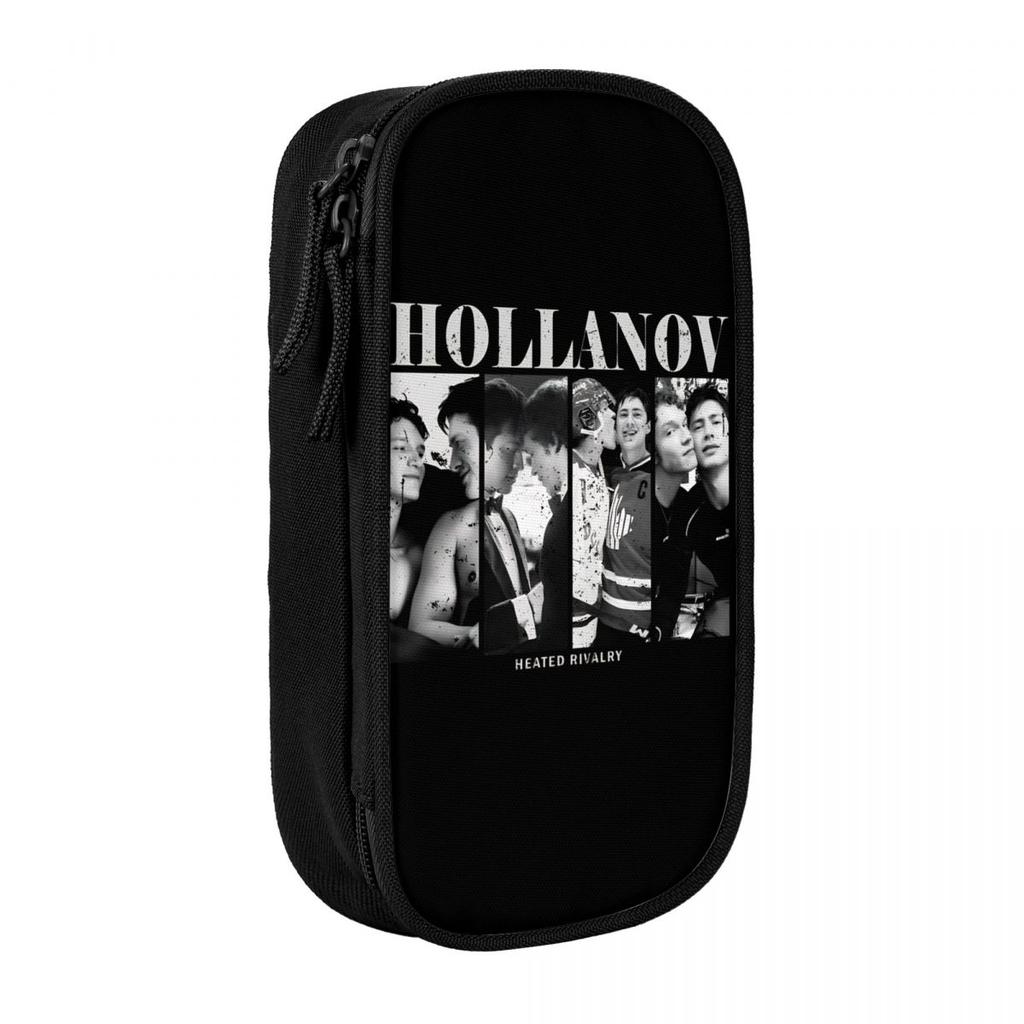 Vintage Shane Hollander & Ilya Rozanov Heated-Rivalry Pen Box Double Layer Large-capacity For School Pencil Bag Gift