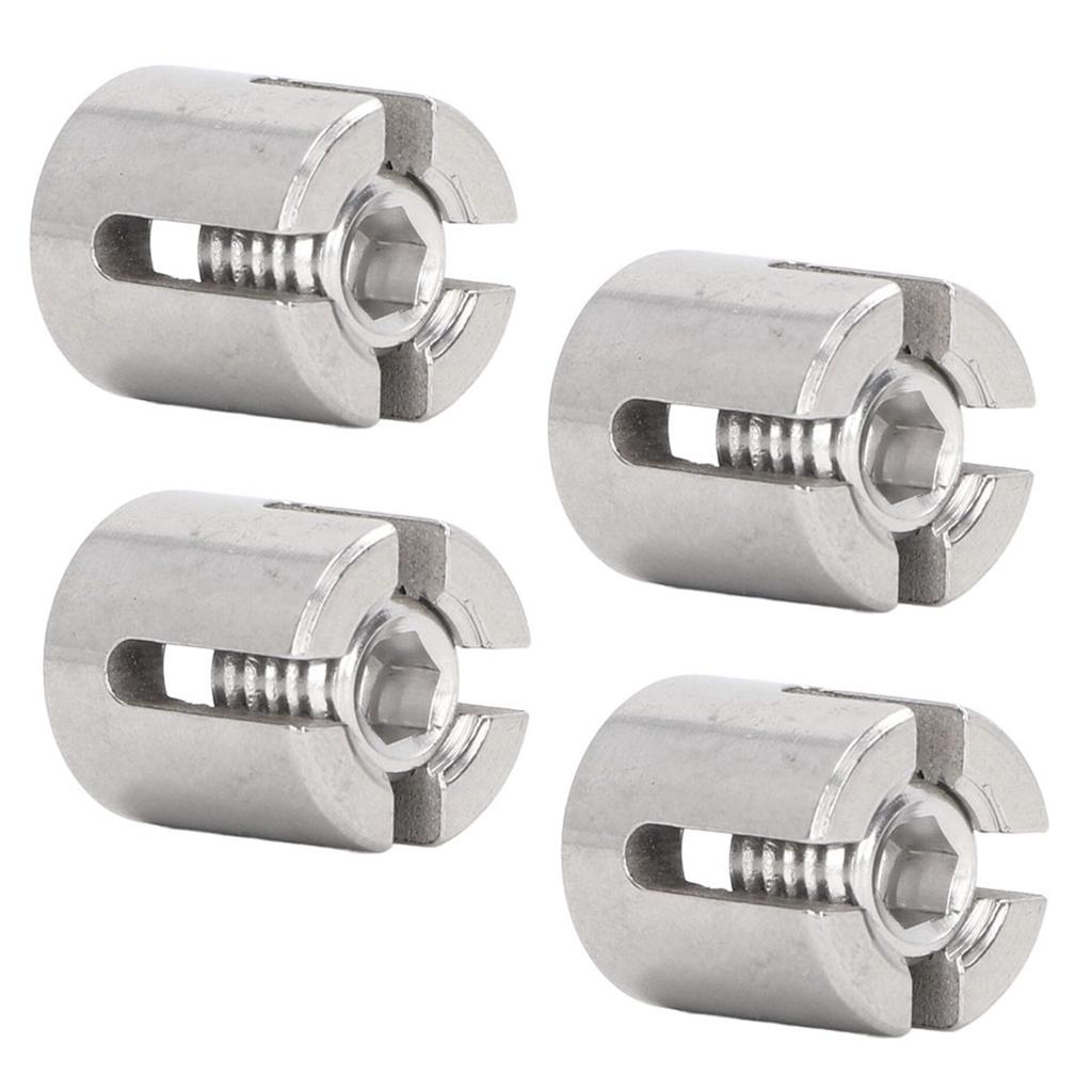 10 Pcs Cross Wire Rope Clip M10 Thread 316 Stainless Steel Cable Railing Cross Clamp for 3mm and Below