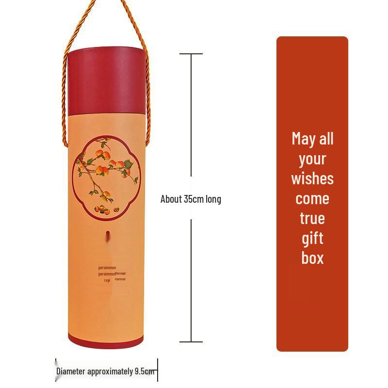 Persimmon Ruyi Mugwort Health Hammer - Practical Gift for Employees, Customers, or Mom's Birthday Souvenir