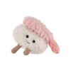 Apricot Lamb Shrimp Sushi Plush Toy, Soft Cute Fluffy Shrimp Sushi for Boys and Girls 8cm