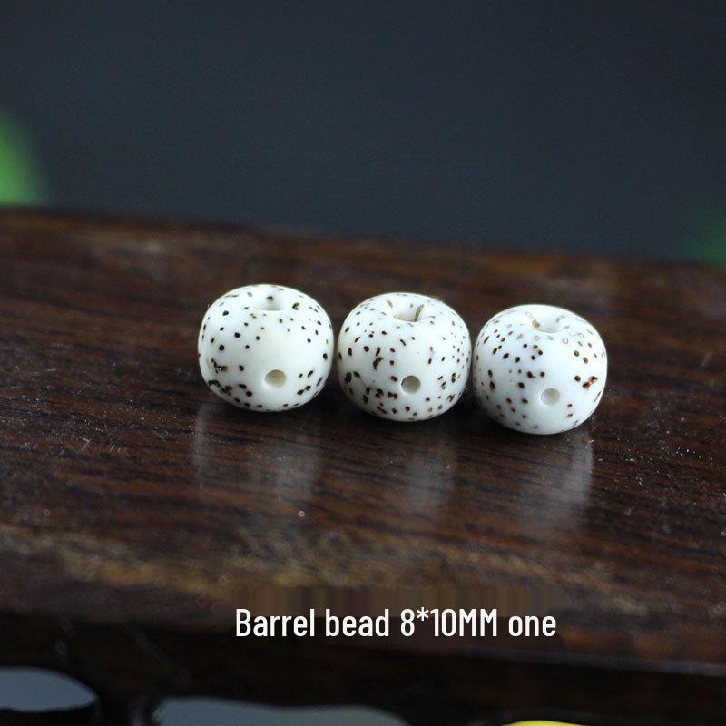 Star and Moon Bodhi Beads: Pure White High-Density 108 Bead Bracelet for DIY Prayer Accessories