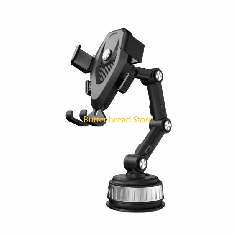 W89C Universal Phone Mount for Car Center Console Stack Super Adsorption Holder On-board Suck Support Clamp Bracket Hand-Free