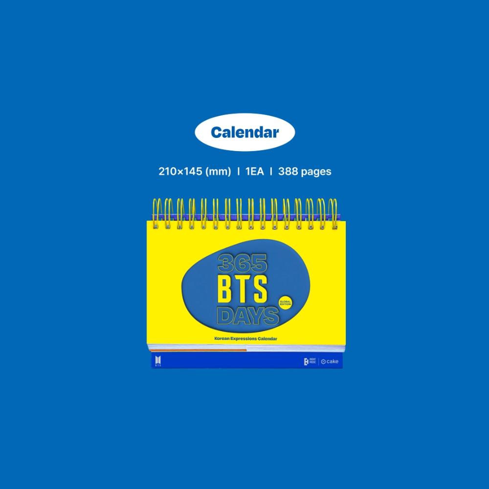 Calendario delle espressioni coreane in edizione globale da 365 BTS DAYS