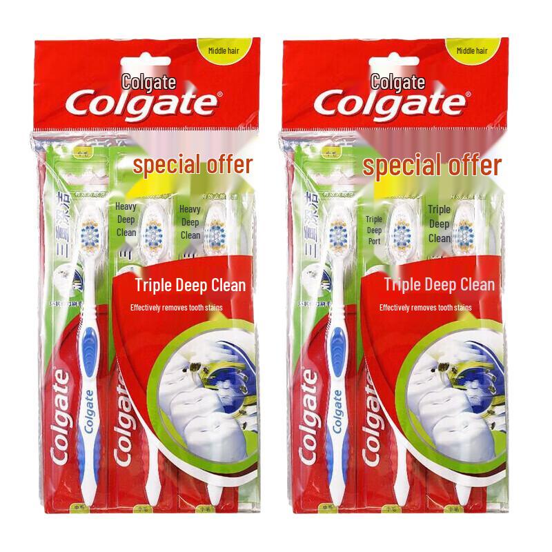 

Colgate Triple Action Soft Toothbrush, 6-Pack