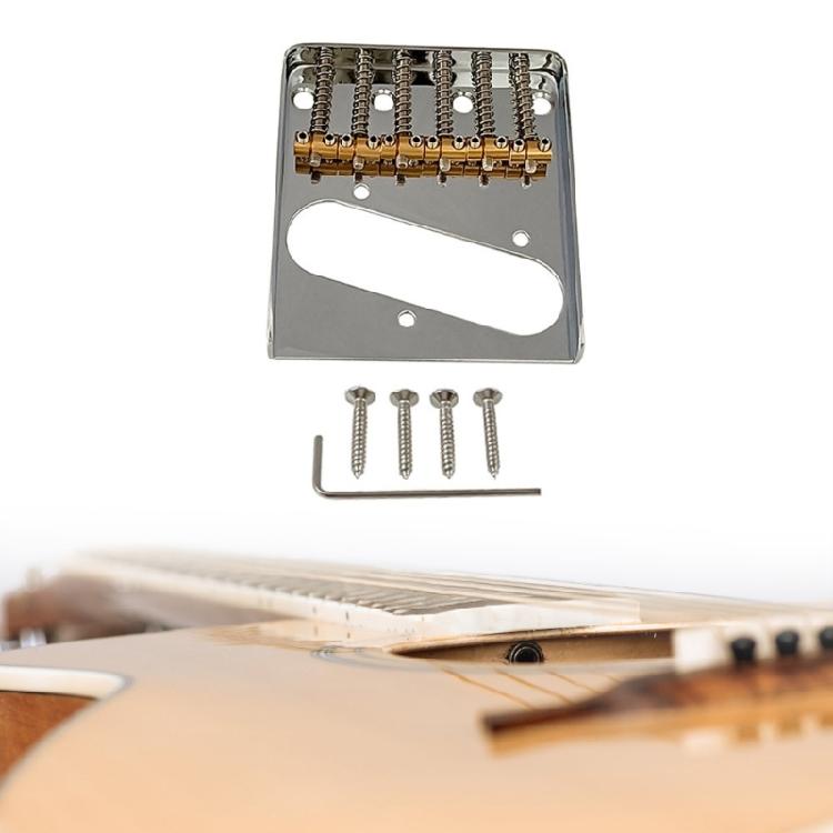Guitar Fixed Bridge Pickup Bridge 6 String Bridge Plate Guitar Bridge Screw Set