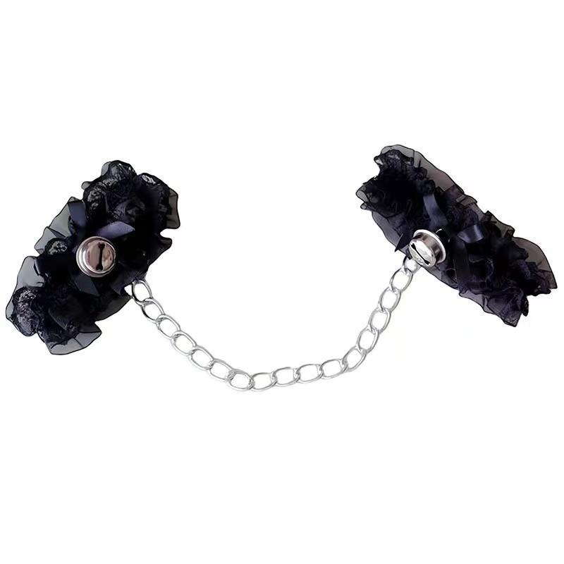 Abstinence sexy lace bells bracelets anklets couple props handcuffs sex lingerie