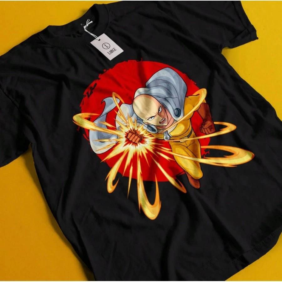 Anime Wibu One Punch Unisex Saitama TShirt V29 S