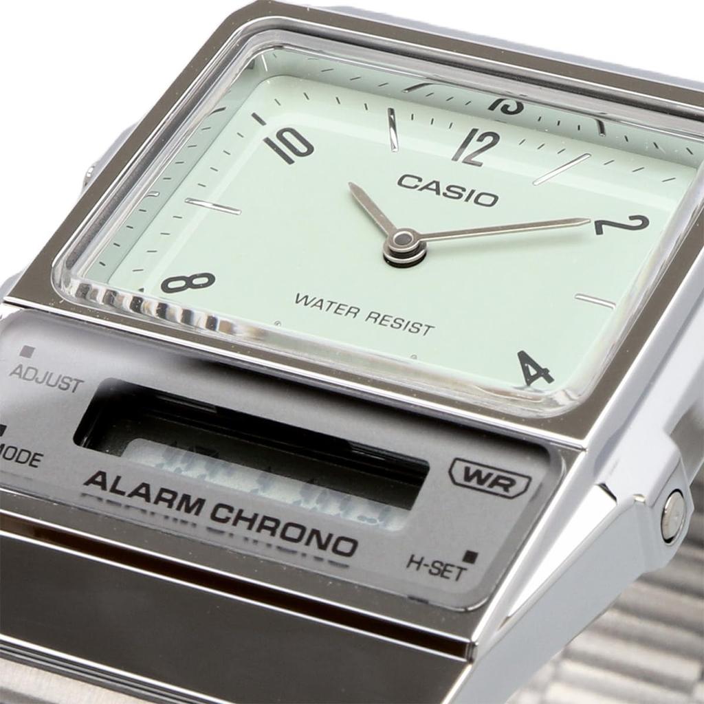 Casio Standard Analog-Digi Quartz Watch AQ-800E-3A, Unisex, Pale Green, Overseas Model [Parallel Import]