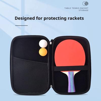 Table Tennis Racket Cover Waterproof Hard Shell Ping Pong Paddle Case Table Tennis
