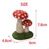 Cute Mushroom Figure, Statue, Waterproof, , Mini Colorful Creative W/ Base Figurine for