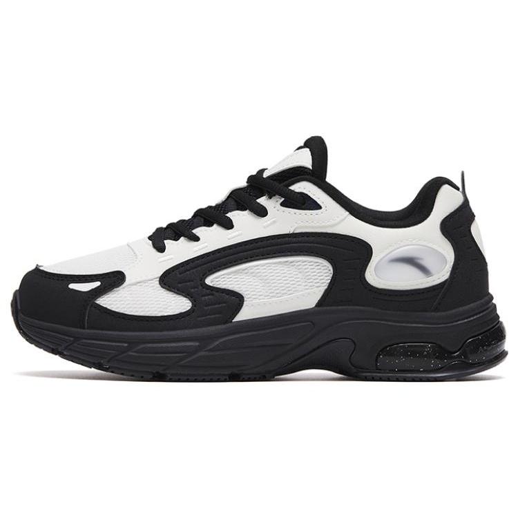 (WMNS) ANTA Running Series Sneakers Black White Women s 122315503-8 EU 38.5