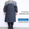 Heavy-Duty Denim Work Apron and Sleeve Cover Set