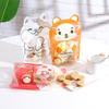 50Pcs Cartoon Animal Shape Ziplock Bags Biscuit Nougat Snowflake Pastry Candy Plastic Chinese New Year Gift Packaging