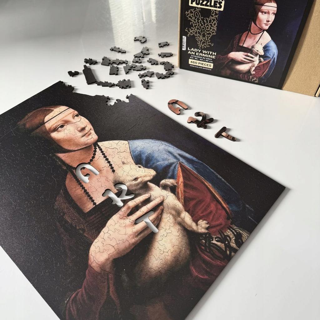 Lady with an Ermine Puzzle by Leonardo Da Vinci XL | Picture Puzzle Gift