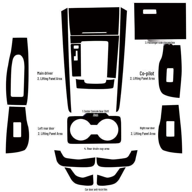 2020-21 Mazda CX30 Kohlefaser Armaturenbrett Schutzfolie