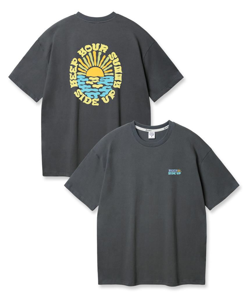 ALVINCLO Sunny Side Up Oversized Short Sleeve T-Shirt Ast4779 (3 Colors)