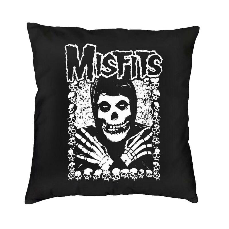 Misfits Horror Punk Rock Band Pillow Case xcm Decor Home Kawaii Outdoor Cushions Square Pillowcase