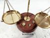 Antique Style Brass Balance Scale: Gold & Diamond Scale, India Decor