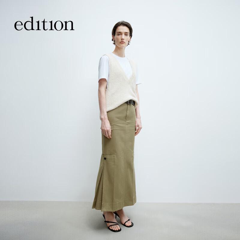 Женский жилет из смеси альпаки с пайетками на спине XS