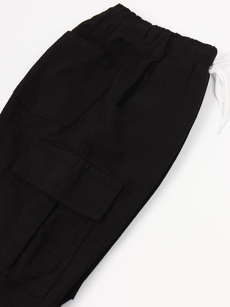 IKALOOK Slim Fit Cargo Jogger Elastic Pants Pt151