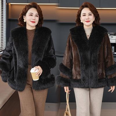 Women's Clothing Winter Placket Mink Short Fur Jacket Fur Thin Autumn and Winter Warm