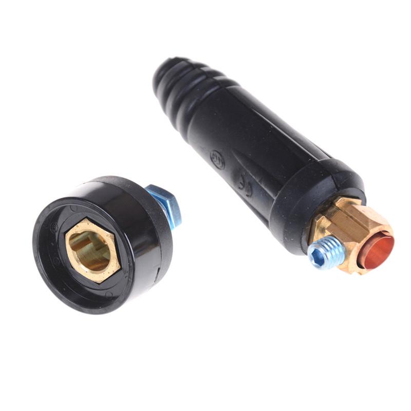 1set DKJ35-50 Quick Fitting Male Female Connector Plug Adaptor Welding Machine H