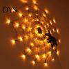 Halloween Atmosphere Creation 47" Light Up Spider Web with LED Lights, Giant Spooky Webbing for Events Cobweb Decoration Remote Control Indoor Outdoor