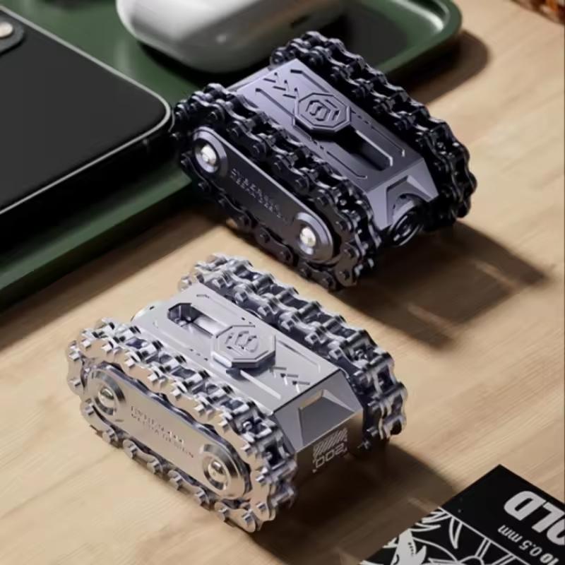 Edc Metal Fidget Spinner Tank 002 Gear Roller Desk Toy Relieving Stress Sensory Toys Anti Stress Fidget Fidgeting Toys
