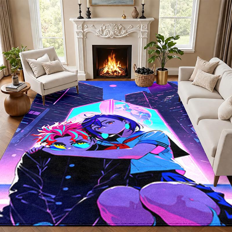 Dandadan Carpet Door Mat for Living Room or Bedroom Protective Mat Under Chair Office Decoration Christmas Gift Birthday Present