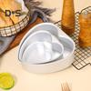 Heart Shaped Cake Pan Aluminum Alloy Fast Heat Conduction Baking Mold Tool for Weddings Parties Family Valentines Day Anniversary Heart Shaped Cake