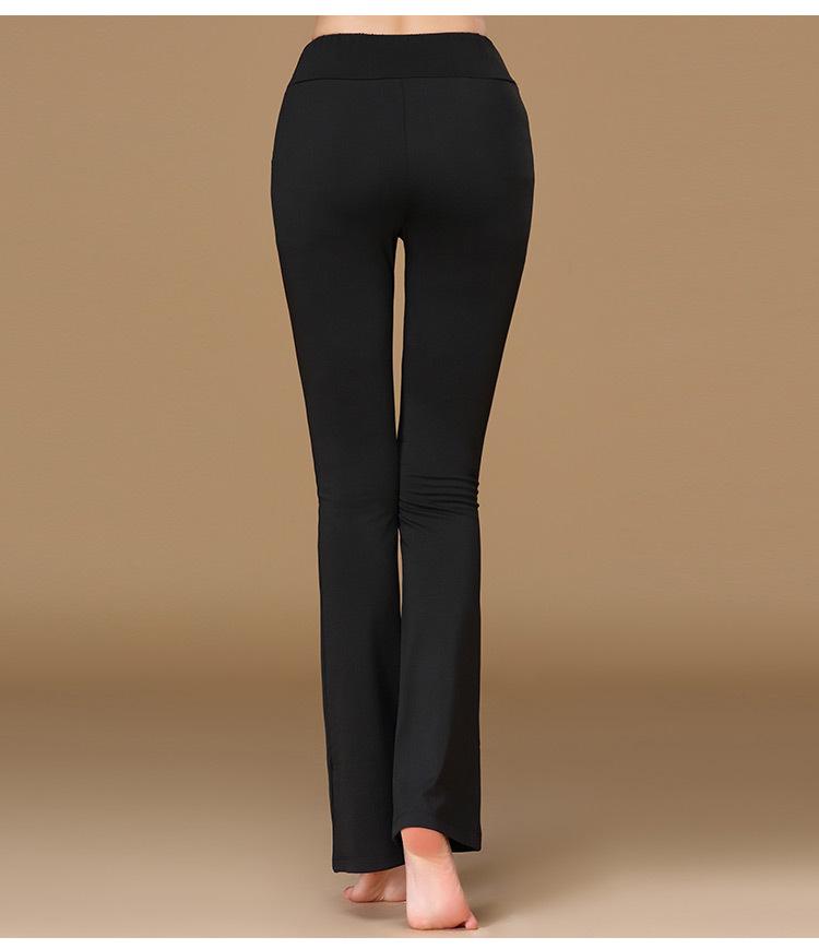 2022 Women's Square Dance Slimming Flared Fitness Pants for Middle-Aged and Elderly