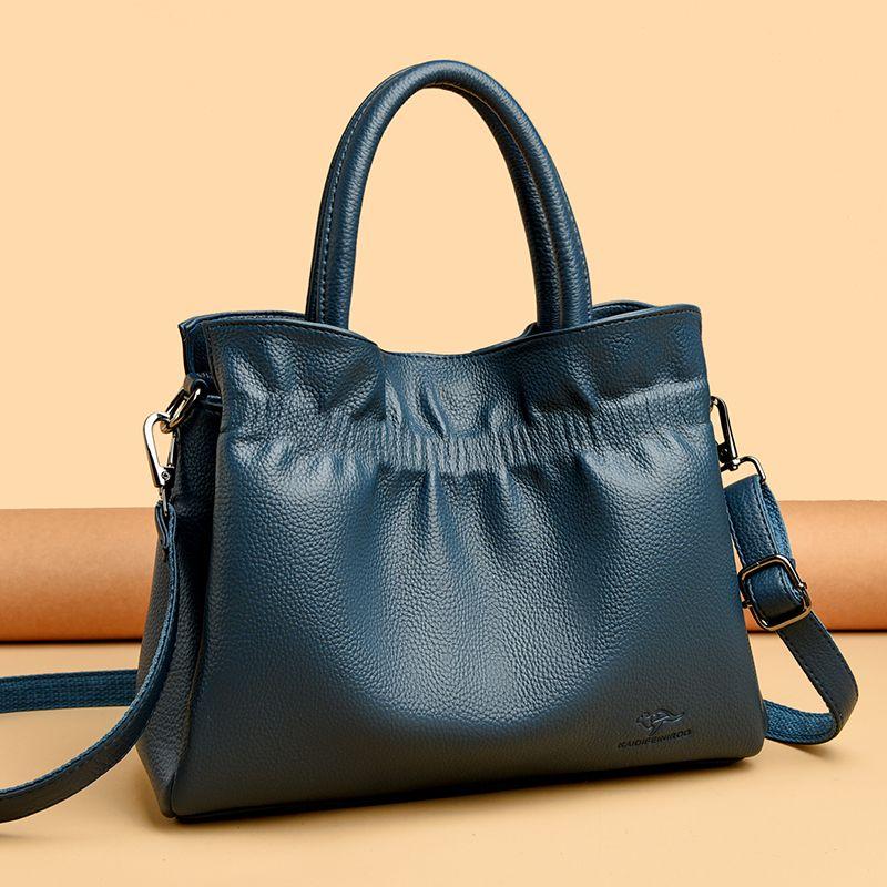 Fashionable Women's Handbag Cloud Pleated Single Shoulder Crossbody Bag Large Capacity