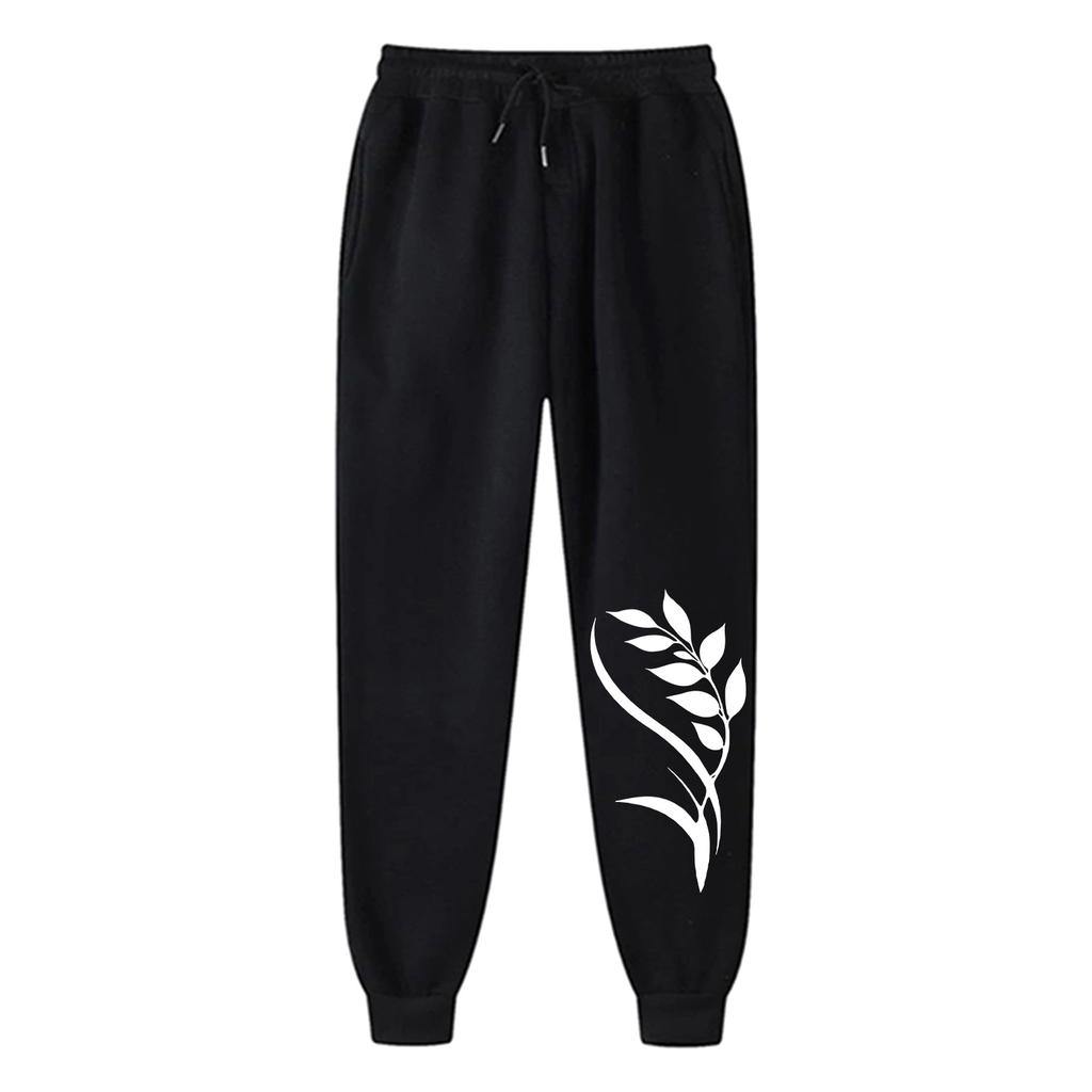 Ladies' Printed Unisex Casual Pocket Drawstring  Pants