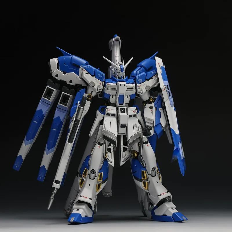 RG 1/144 RX-93-V2 Hi-Nu Mobile Suit Assembly Model Kit Gunpla Action Figures With 3 Face Masks Pre-Painted Parts Boys Toy Gifts