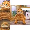 Peluche Cartoon Garfield Gatto Grasso Morbido Peluche Animale Cuscino Bambola 12-18 Pollici**