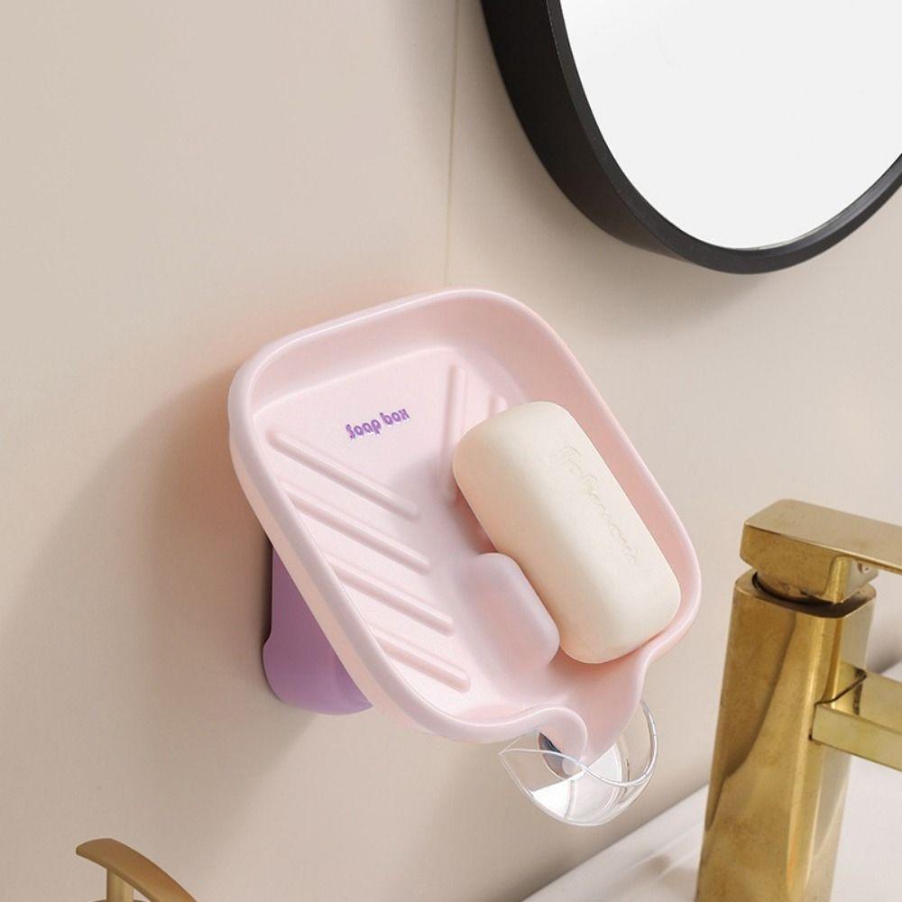 Adjustable Angle Flexible Angle Soap Rack Suction Cup Self Draining Soap Holder Soap Rack Shower