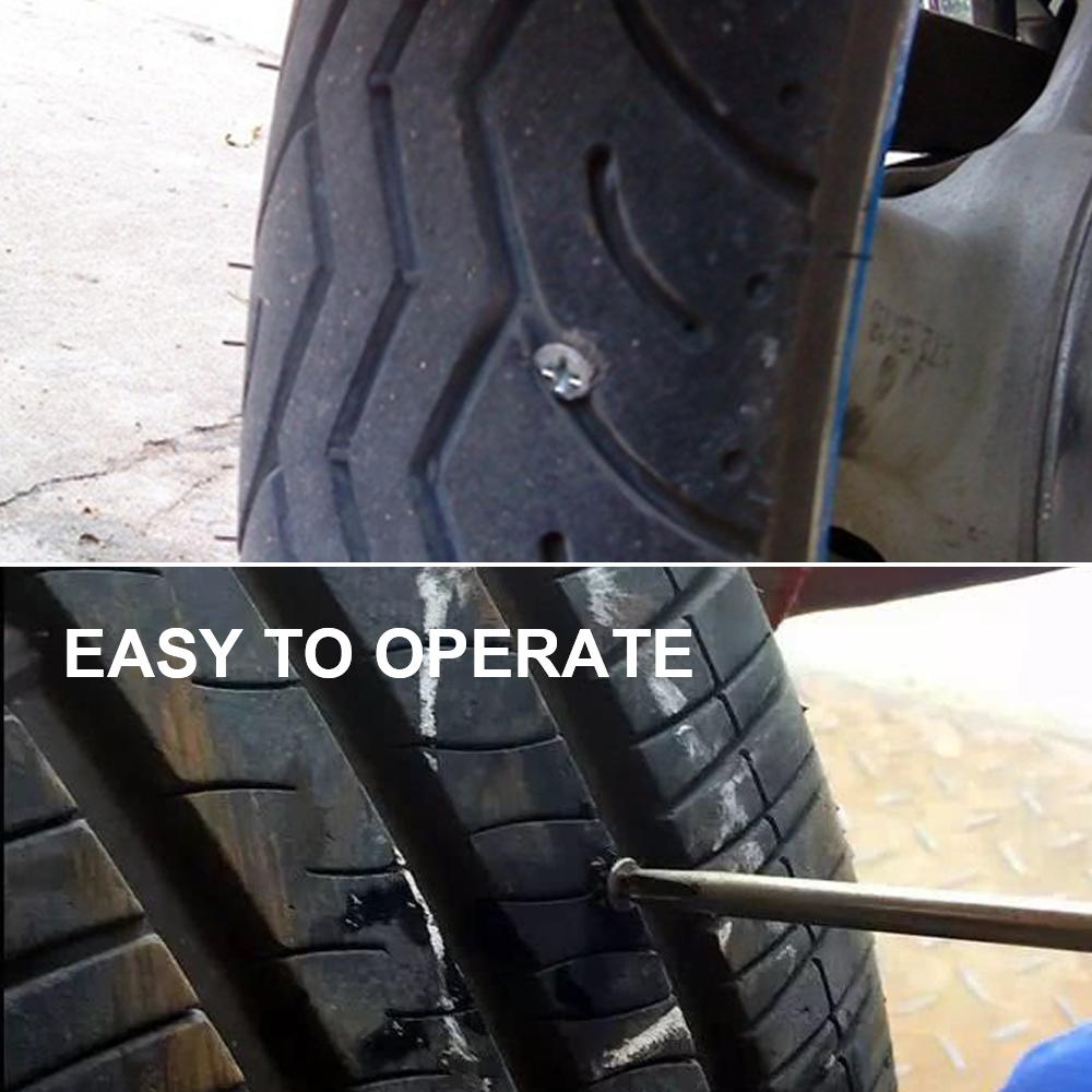 For Car Trucks Motorcycle Scooter Bike Tubeless Rubber Nails Vacuum Tyre Repair Nail 10pcs Tire Puncture Repair