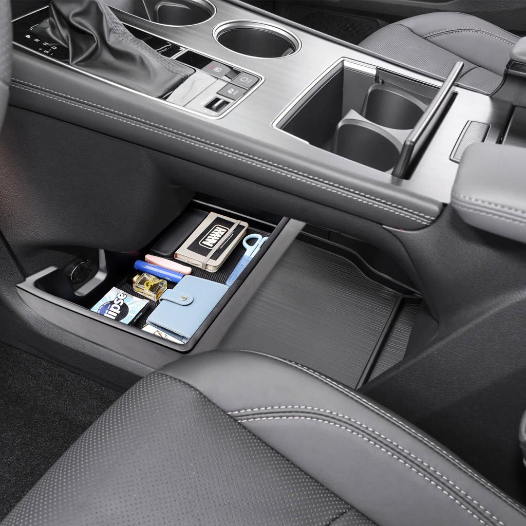 For 2025 2025 2025 2025 Toyota Sienna Center Console Bottom Organizer Floor Compartment Storage Box ABS Accessories Insert Box