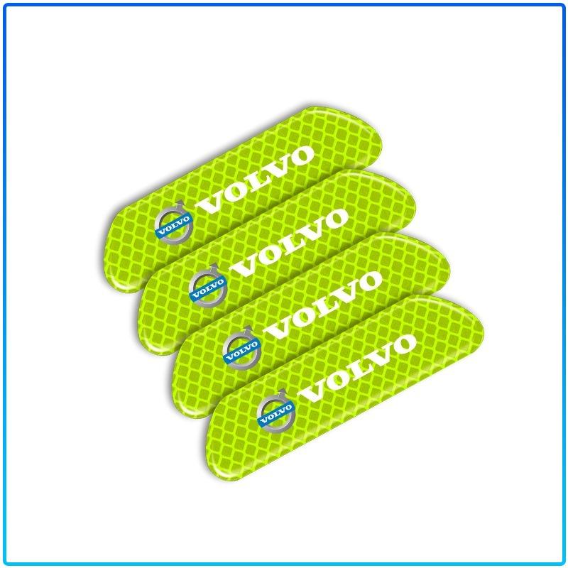 4PCS Car Door Safety Warning Reflective Mark Sticker Car Styling For Volvo XC60 XC90 S60 S80 S40 V40 V60 V70 V50 XC70